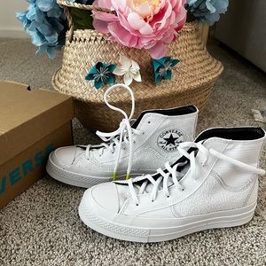 CONVERSE Renew Chuck 70 Remix recycled terry and ripstop high-top sneakers